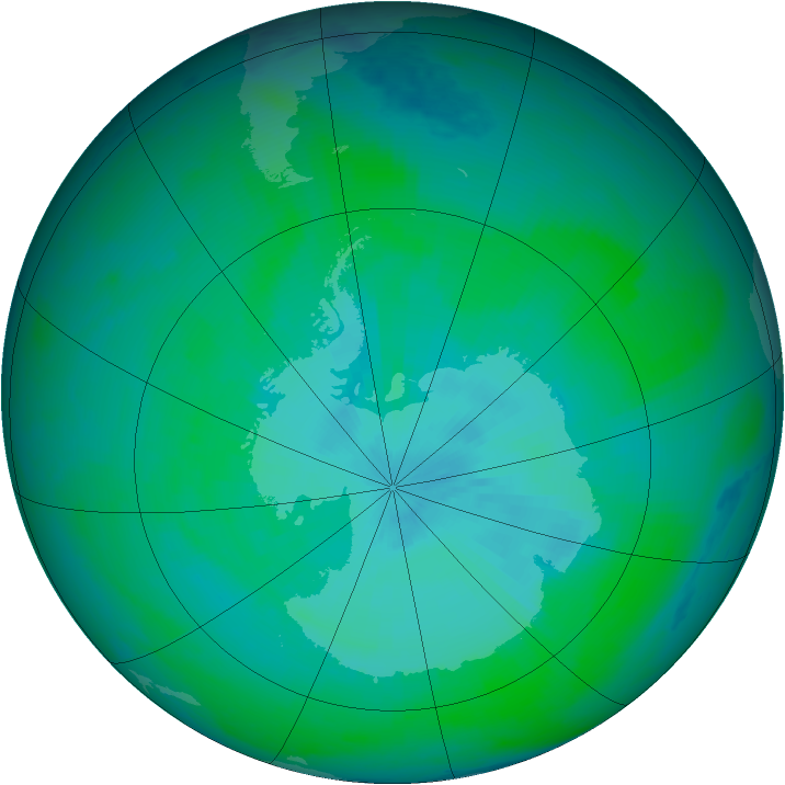 Ozone Map 2003-12-27
